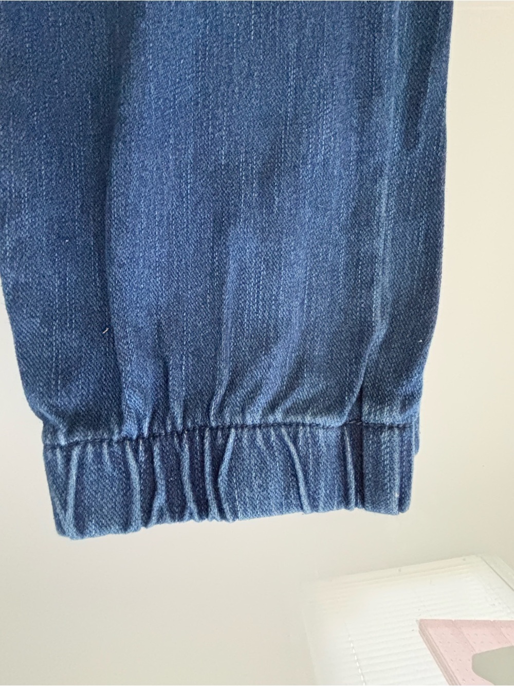 Belle Kim Gravel Women’s Dark Blue Elastic Cuff Jeans Sz/18W - Picture 6 of 11